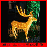 Outdoor Use 3D Acrylic Christmas LED Reindeer Acrylic Light