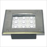 9W LED Underground Light 9W Square LED Stainess Light, LED Underground Lights