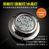 12-24 Volts Waterproof Underwater LED Boat Lights 27W CREE IP68 3W*9PCS Flushmount LED Light for Boat