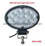 New 36W LED Work Light with Cover for Truck, 3W CREE LED
