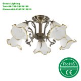 Aluminium Ceiling Lamp Decoration Glass Chandelier (GX-6041-5)
