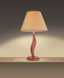 Red Wood Base Table Lamp (MT-2530)