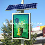Solar Lamp Pole Scrolling Advertising Light Box