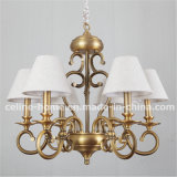 Antique Brass Iron Chandelier with CE