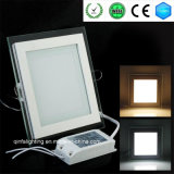 12W Glass Square LED Ceiling Panel Down Light