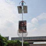 Outdoor Solar Powered Street Pole Advertising Light Box