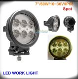 60W 7'' Round CREE LED Work Light for Offroad