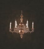 Candle Chandelier in Copper