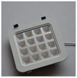 16W CE Square (round angle) Cool White LED Ceiling Light