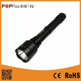 Poppas F2 High Power 800 Lumen 2PC 18650 Batteries Long Range LED Tactical Flashlight
