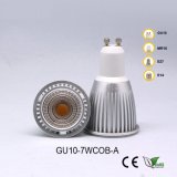GU10-7W COB 85-265V White LED Spotlight