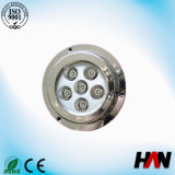 18W 24V Round LED Underwater Light for Boat CE RoHS Certificated