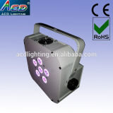 Hot 6*10W 4in1 RGBW/a Battery Power Wireless DMX PAR, LED Flat PAR Light, Battery Wireless LED Stage Light
