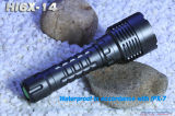10W XML T6 1000LM 18650 High Power Aluminum Rechargeable CREE LED Bicycle Flashlight (HI6X-14)