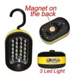 27 LED Work Light with Magnet, 24+3 LED Maget Flashlight with Hook, 27LED Car Inspection Light