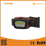 T10COB 3W COB LED Light Plastic Headlamp High Power COB LED Headlight for Outdoor Activities