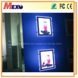 LED Backlit Crystal Ultra Thin Light Box for Advertisement