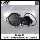 LED Work Light 7inch 75W for Jeep, Truck, Boat, off Road