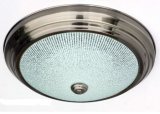 Stailess Steel Ring and Pattern Glass LED Ceiling Light