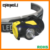Chengli Light-Weight 90lumens 1 CREE LED+1 Red LED Headlight with 3PCS AAA Size Battery (LA1230)