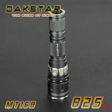 Dakstar Mt16b CREE Xml T6 825lm 18650 Tactical High Power Rechargeable LED Police Flashlight (MT16B)