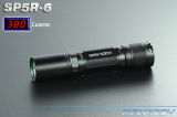 5W R5 380lm 18650 Superbright Aluminum LED Flashlight (SP5R-6)