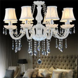 Modern Luxury White Crystal Chandelier for Wedding Hotel Pendant Light