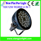 18 X 12W RGBW 4 in 1 Flat LED PAR Light