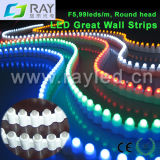 F5 Round Head Waterproof Great Wall LED Strip Light