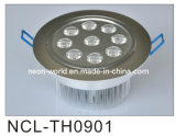 9W LED Down Light with Hole 125mm