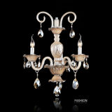 Eurpoen Candle Crystal Chandelier (Plum glass tube, pull to the side of the lotus leaf butterf)