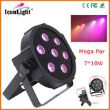 2016 Mini 7*10W LED Mega Mini Flat PAR