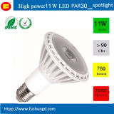 11W PAR Light LED PAR30 Spotlight with Hight COB LED Chip