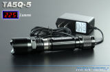 3W Q5 225lm 18650 Superbright Aluminum LED Flashlight (TA5Q-5)
