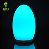 Egg Shape Color Changing Bluetooth Table Lamp with Frosted Glass Shade