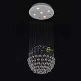 Crystal Hanging Chandelier Lighting with LED Bulb (EM1002-5L)