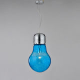 Blue Hanging Lamp Ceiling Glass Chandelier (PM2655)