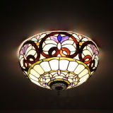 Shining Cheap Tiffany Ceiling Lamp with Europe Style for Hotel (XC16001)
