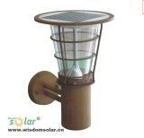 Wooden Grain Solar LED Lighting, Solar Garden Lighting, Mini Solar LED Wall Light