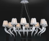 Elegance White Glass Restaurant Pendant Lamp (40051-10)