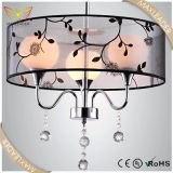 Chandelier with Fabric Black Shade Cheap Light