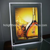 Acrylic Slim LED Light Box with Aluminum Frame and CE. RoHS