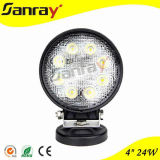 4 Inch 24W Round LED Car Work Light for Driving