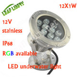12W IP68 LED Pool Light RGB DMX 12W Pool Light, Epistar High Power LED