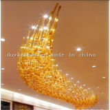 Golden Blown Glass Chandelier for Home Decoration