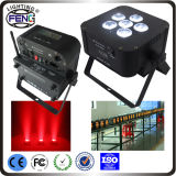 China Stage Factory Chriatmas Light Wireless DMX PAR Light 6PCS RGBWA UV LED PAR Light PAR Light LED Battery-Powered LED PAR Can Light Stage PAR LED