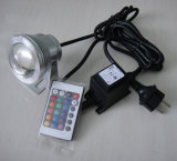220V RGB 10W LED Underwater Light with Cable and Connector