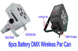 DMX Wireless PAR Light/RGBWA Wireless DMX LED PAR