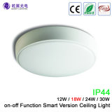 18W IP44 LED Oyster Wall Light with on-off Function Smart Version Ceiling Light (QY-CLS2-18W)