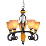 Traditional Rust Color Chandelier (MX1235-5)